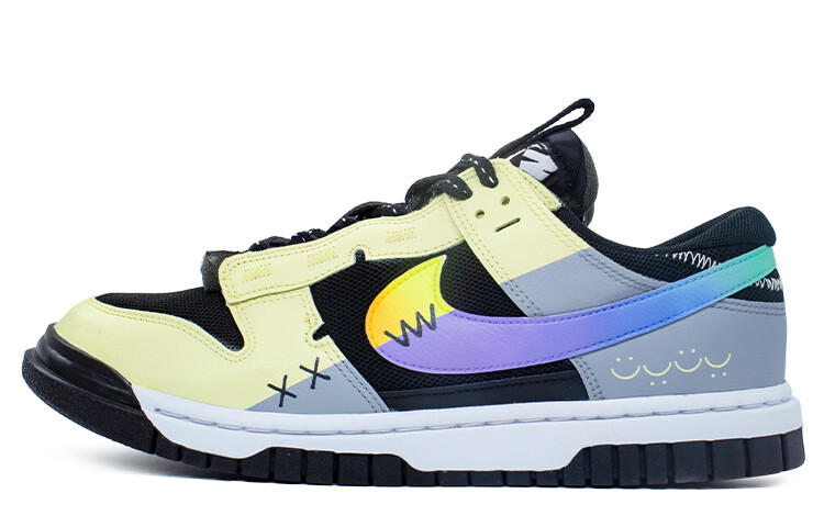 

Air Dunk Jumbo Скейтборд Кроссовки Мужские Низкие серый/желтый Nike