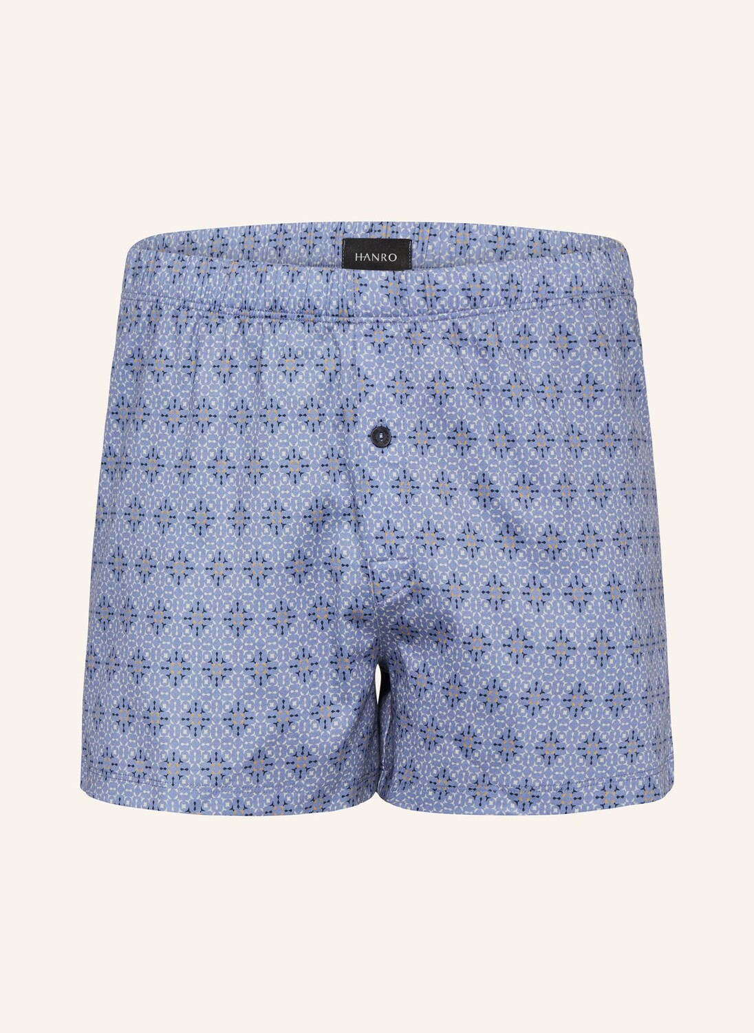 

Боксеры fancy jersey HANRO, цвет HELLBLAU/CREME/DUNKELGELB