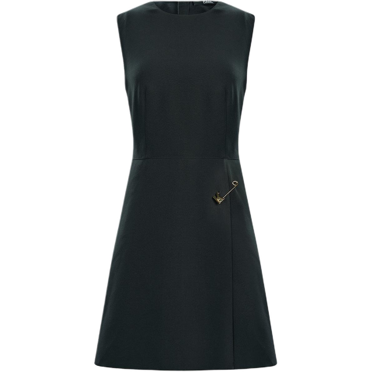 

KARL LAGERFELD / Karl Lagerfeld Jeans KARL LAGERFELD FW24 Женское платье без рукавов, черное