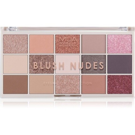 

Палетка теней MUA 15 оттенков Blush Nudes