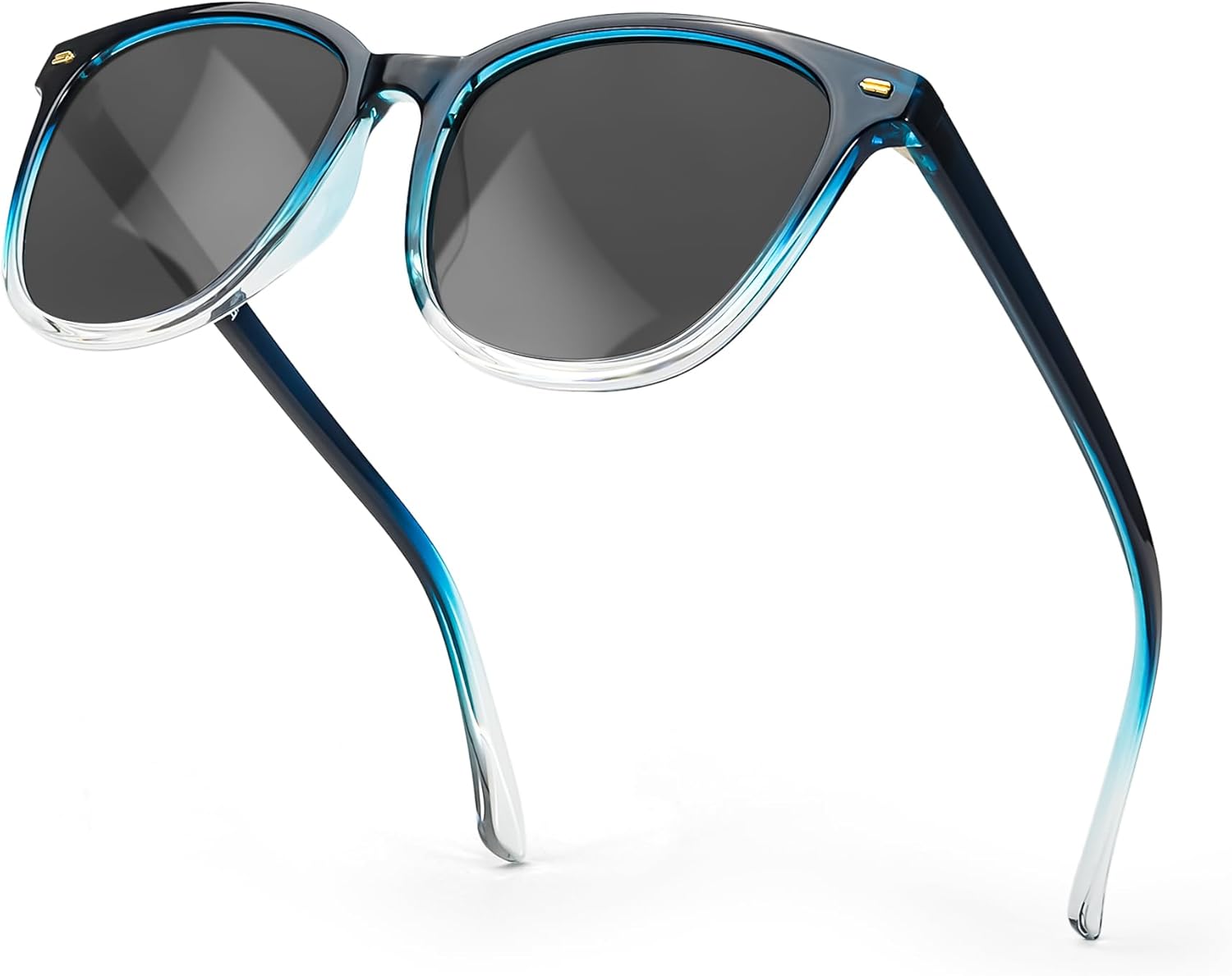 

Солнцезащитные очки SIPHEW с зеркальными поляризованными линзами для женщин - дизайнерские квадратные пляжные очки большого размера с защитой от УФ-излучения UV400, A8-teal Blue Frame Grey Lens