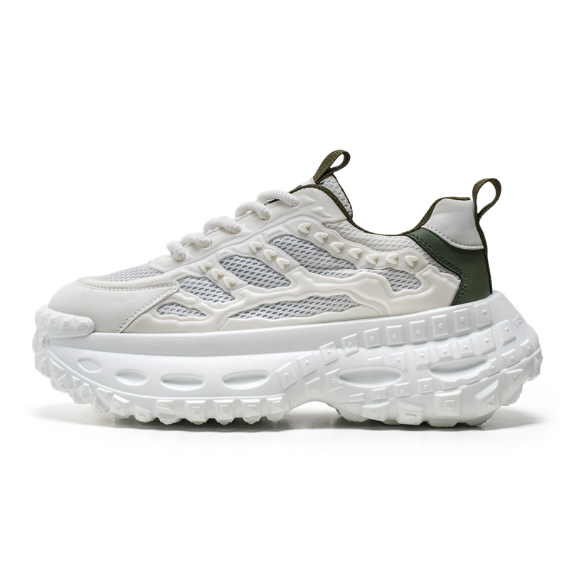 

PNKE Устойчивые к истиранию дышащие низкие массивные кроссовки для мужчин с эффектом увеличения роста бело-голубые, цвет White Blue