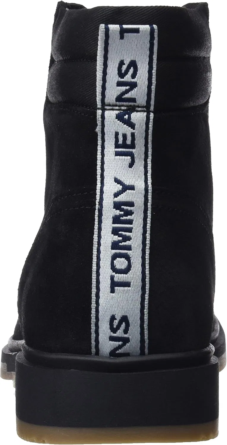 Мужские повседневные ботинки Tommy Jeans на шнуровке для активного отдыха на открытом воздухе, Black 990 — фото 3