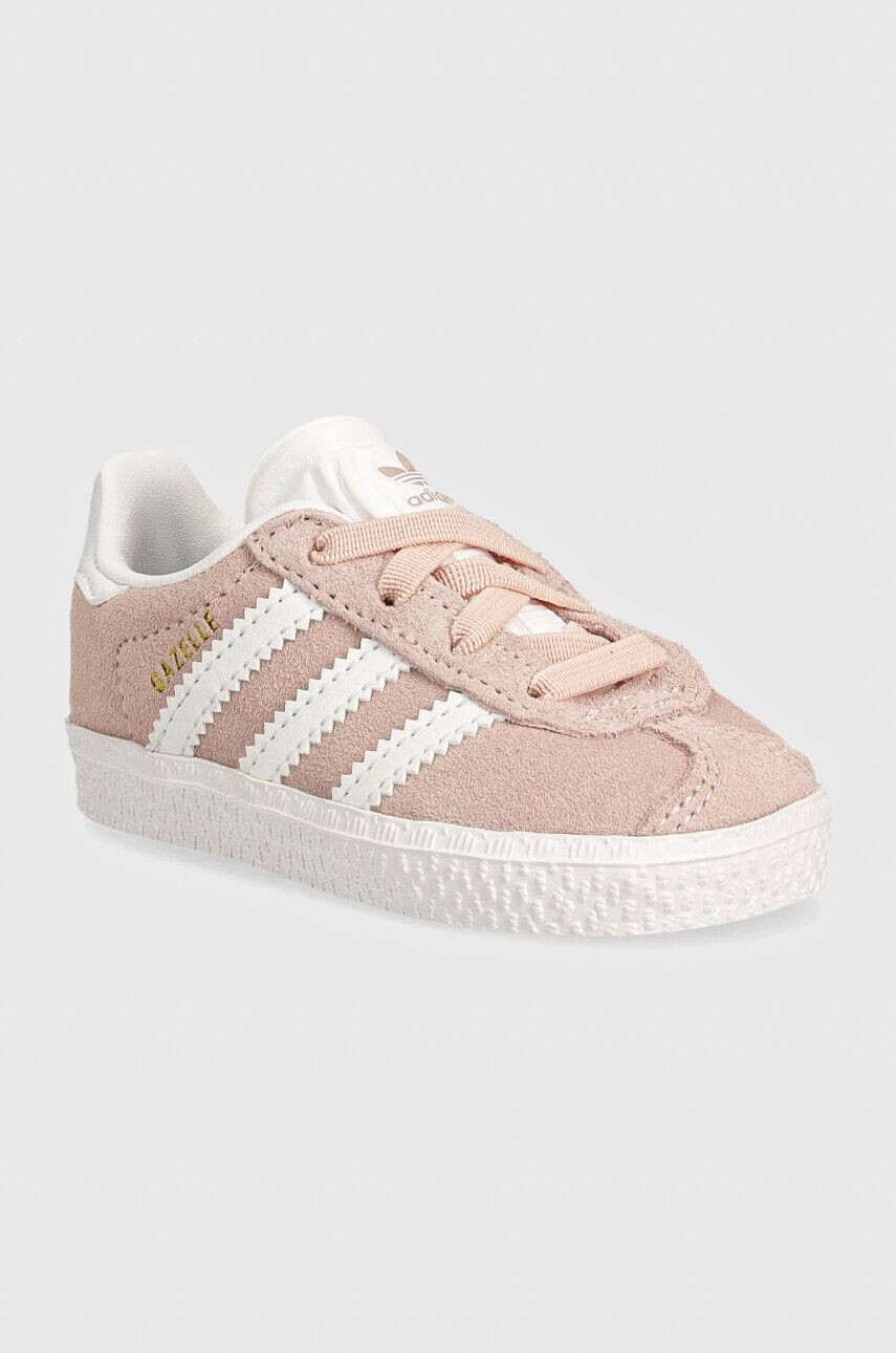 Детские кроссовки adidas Originals GAZELLE CF EL, розовый — фото 2
