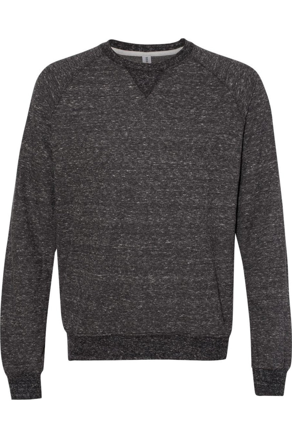 

Толстовка JERZEES Snow Heather French Terry с круглым вырезом, цвет black ink