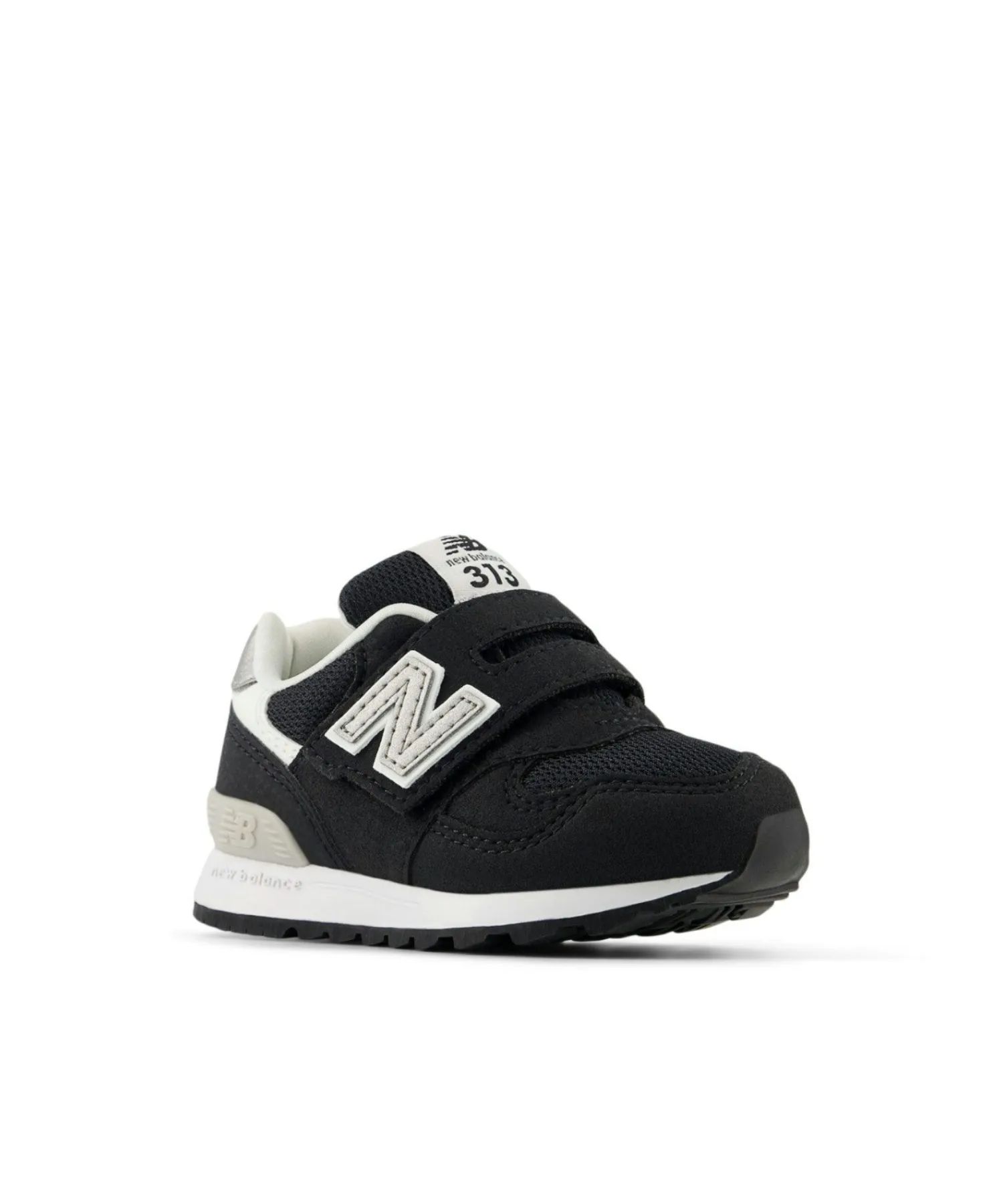 Детские кроссовки на липучках New Balance 313 Hook and Loop черные — фото 3