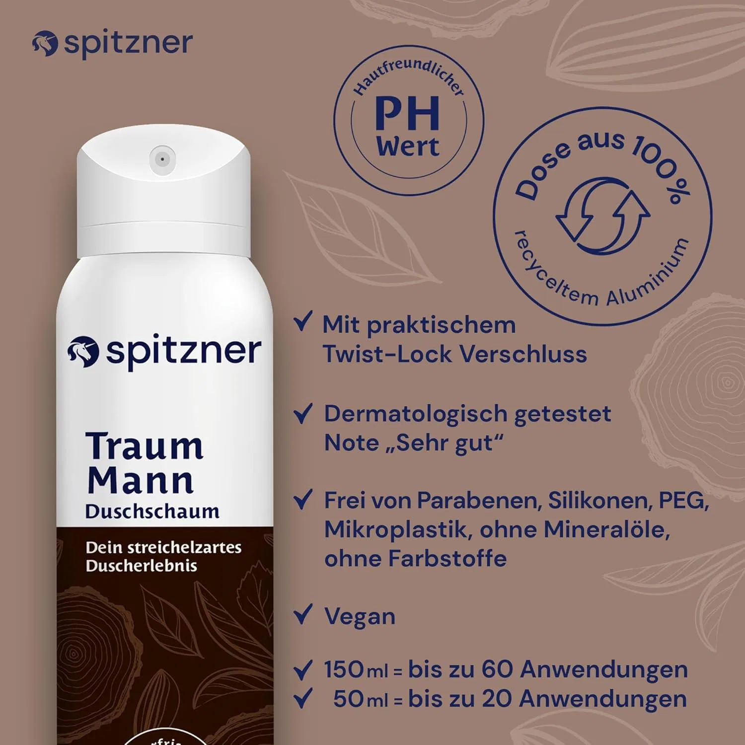 Мусс для душа Pure Man 3 x 150 мл от Spitzner Spitzner — фото 4