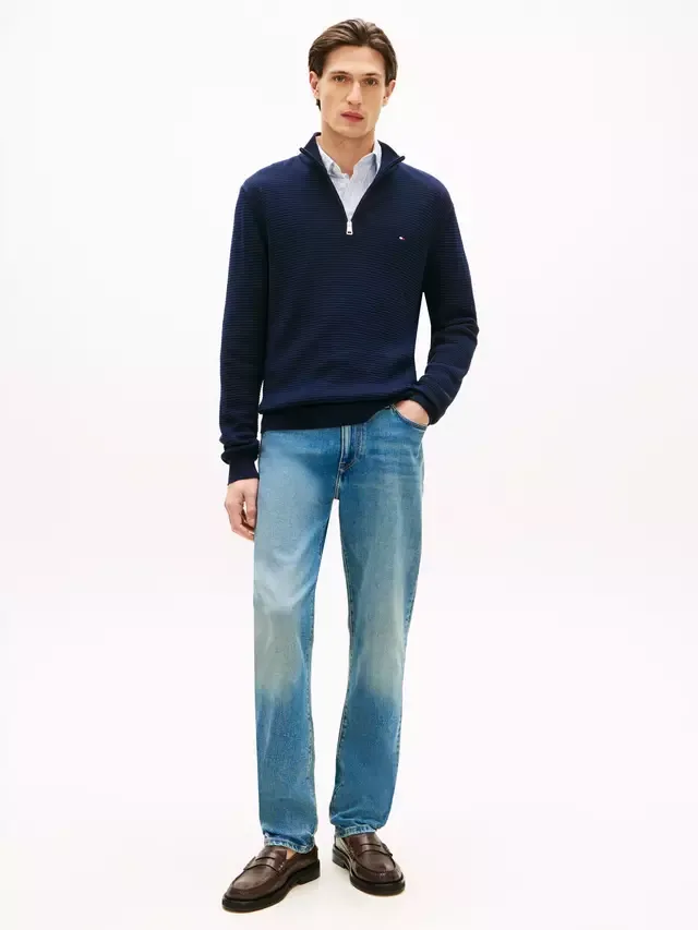 Джинсы прямого кроя Denton, синие, средней длины Tommy Hilfiger — фото 2