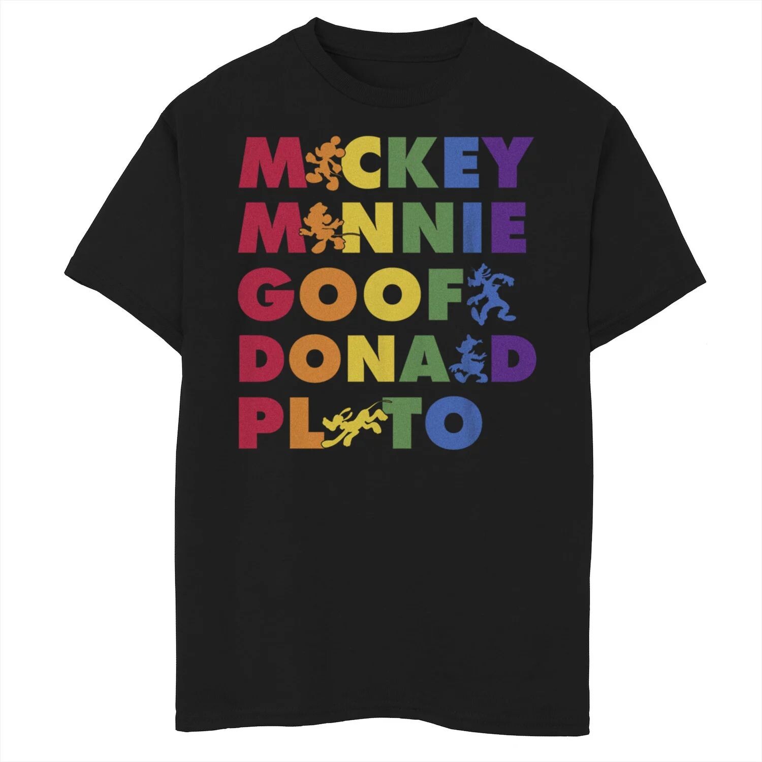 

Футболка Disney Mickey Rainbow Friends для мальчиков 8–20 лет Licensed Character