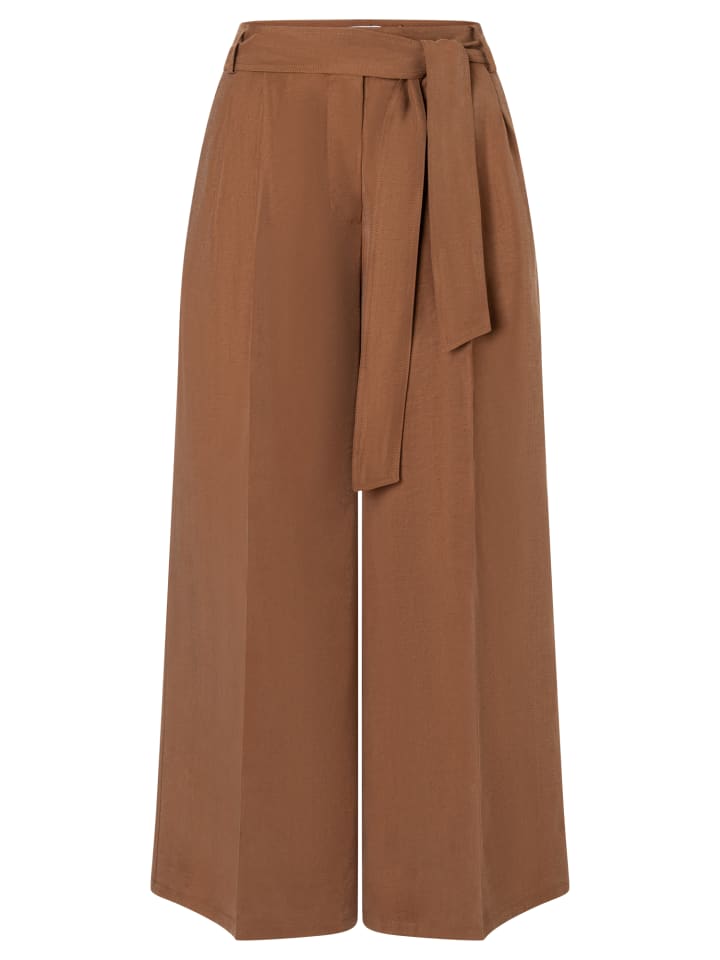 

Брюки 7/8 с поясом-завязкой цвета сладкая ириска More & More