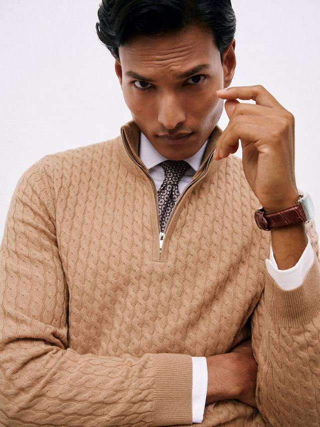 

Свитер Richmond из кашемира Reiss, Camel Brown