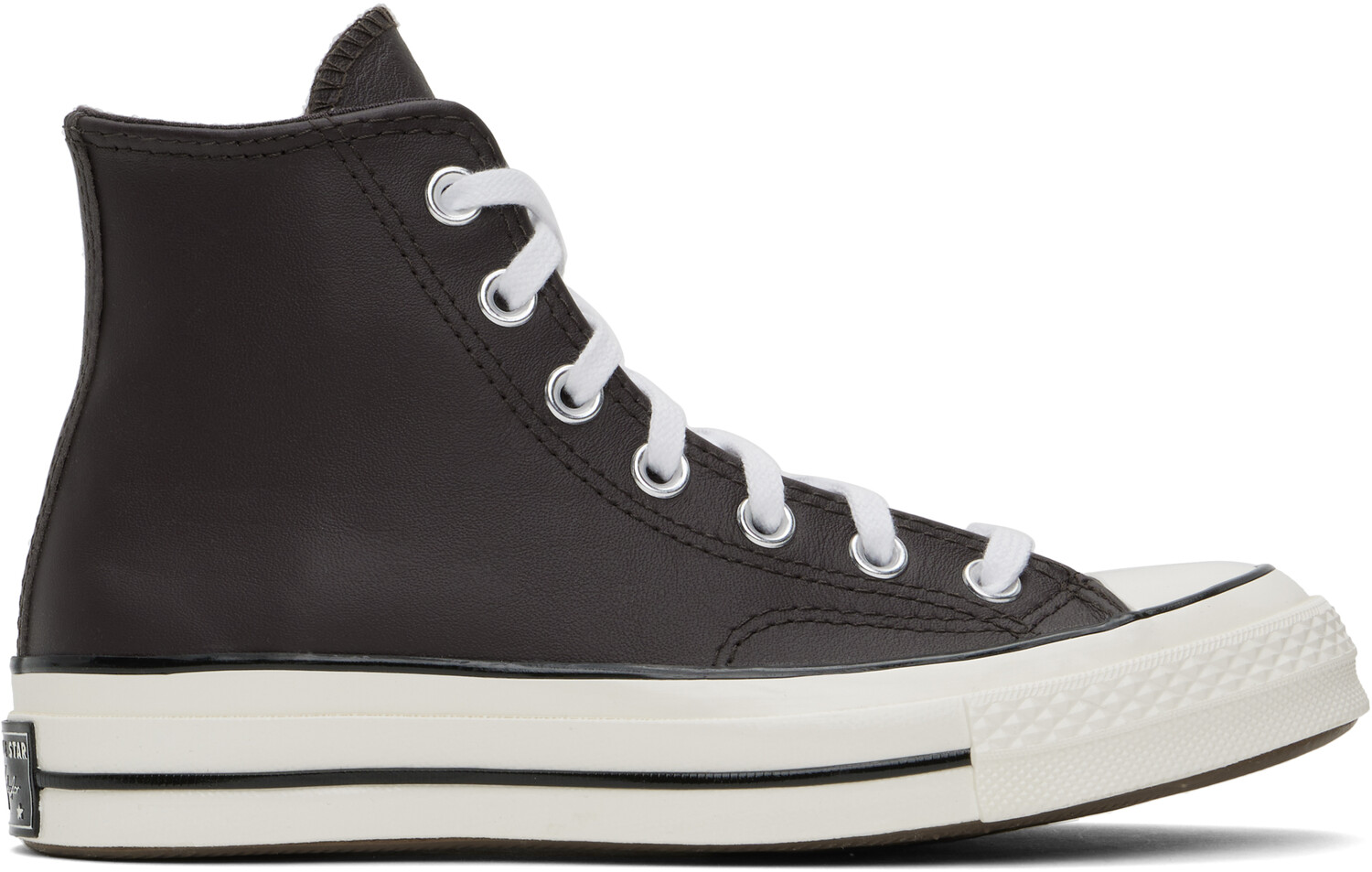Коричневые высокие кеды Chuck 70 Heritage Color Leather Converse