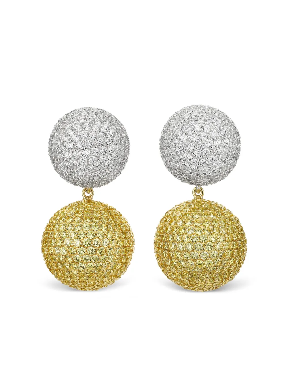 

Серьги Diamond Canary Bauble из белого золота Anabela Chan, золотой