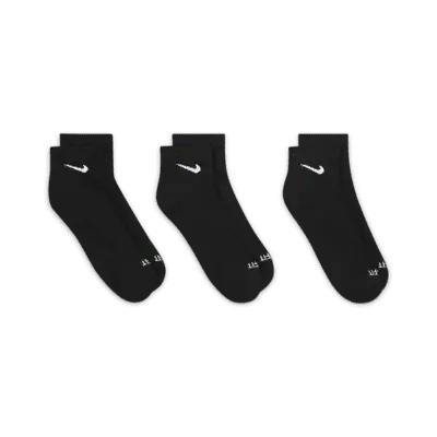 Носки Nike Everyday Plus Cushioned Training Ankle (3 шт), черный/белый — фото 3