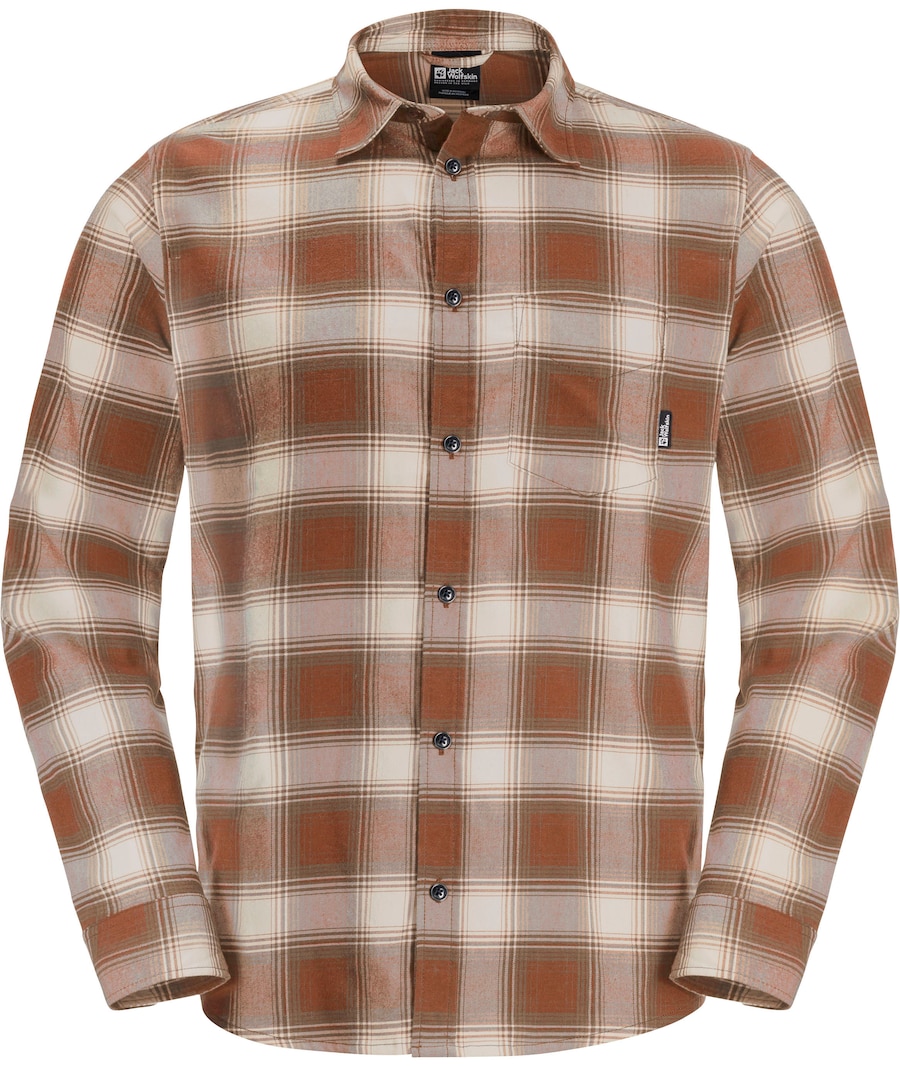 

Рубашка на пуговицах классического кроя JACK WOLFSKIN, красный