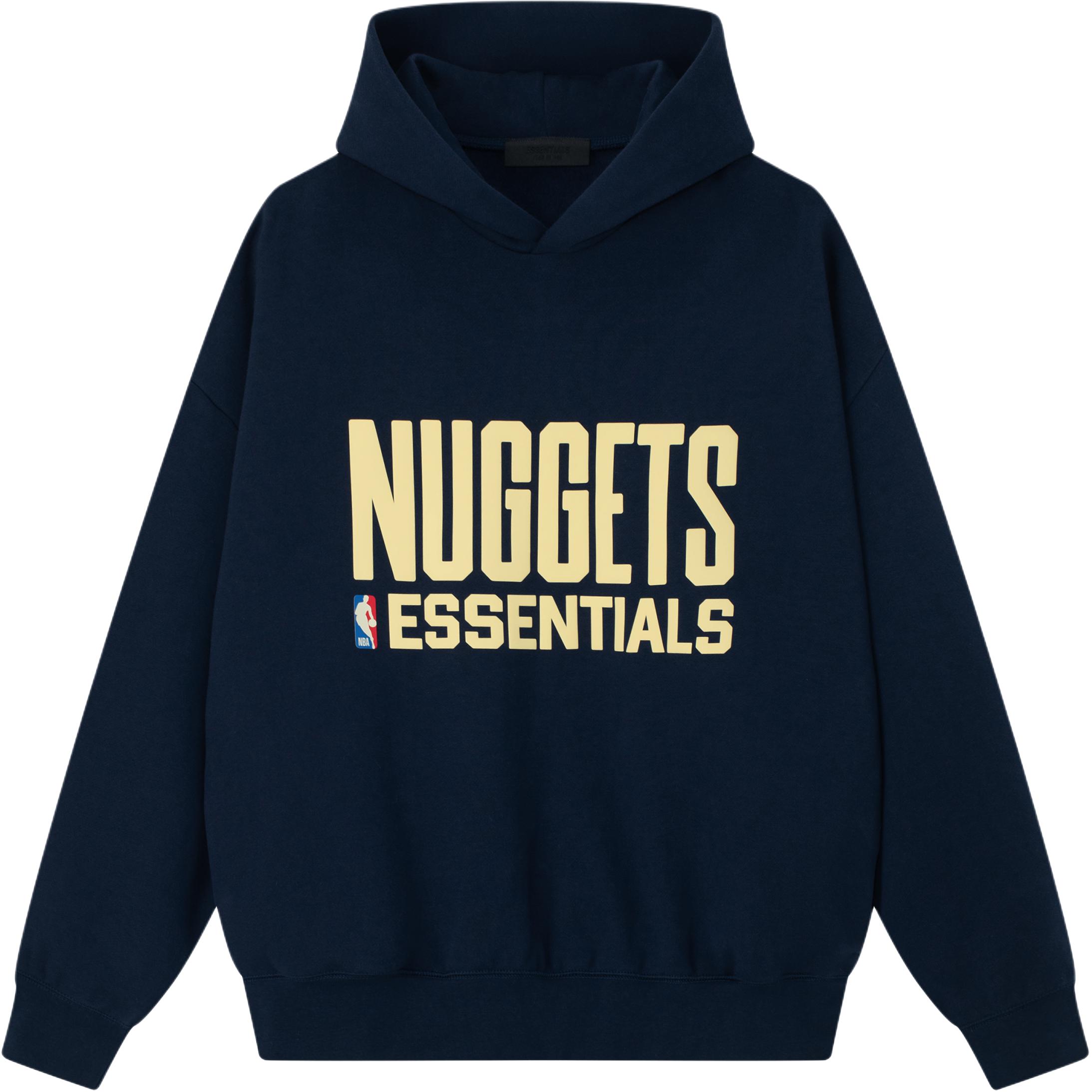 Мужская спортивная толстовка NBA FW25 NUGGETS Fear Of God Essentials, темно-синий /золото синий — фото 3