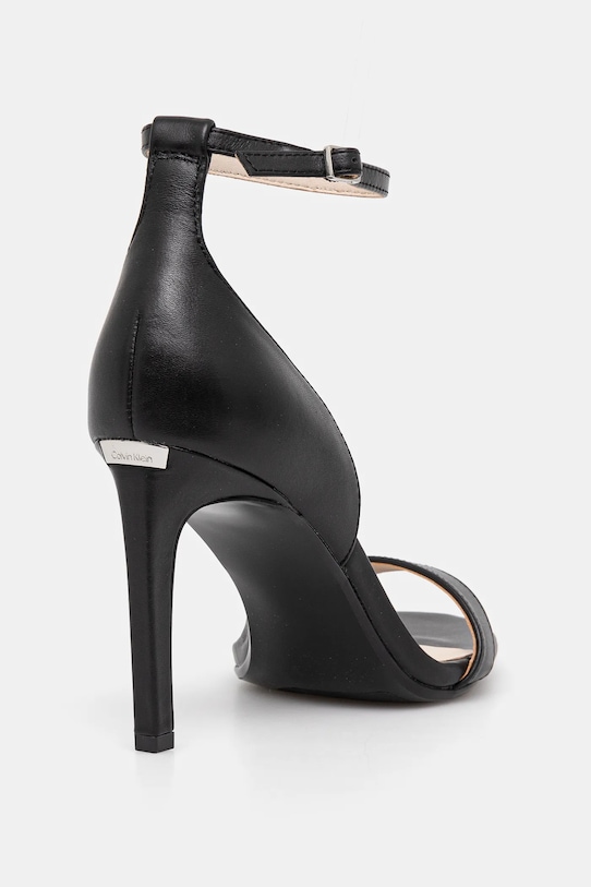 Сандалии на каблуке HEEL SANDAL 90 - кожа Calvin Klein, черный — фото 3