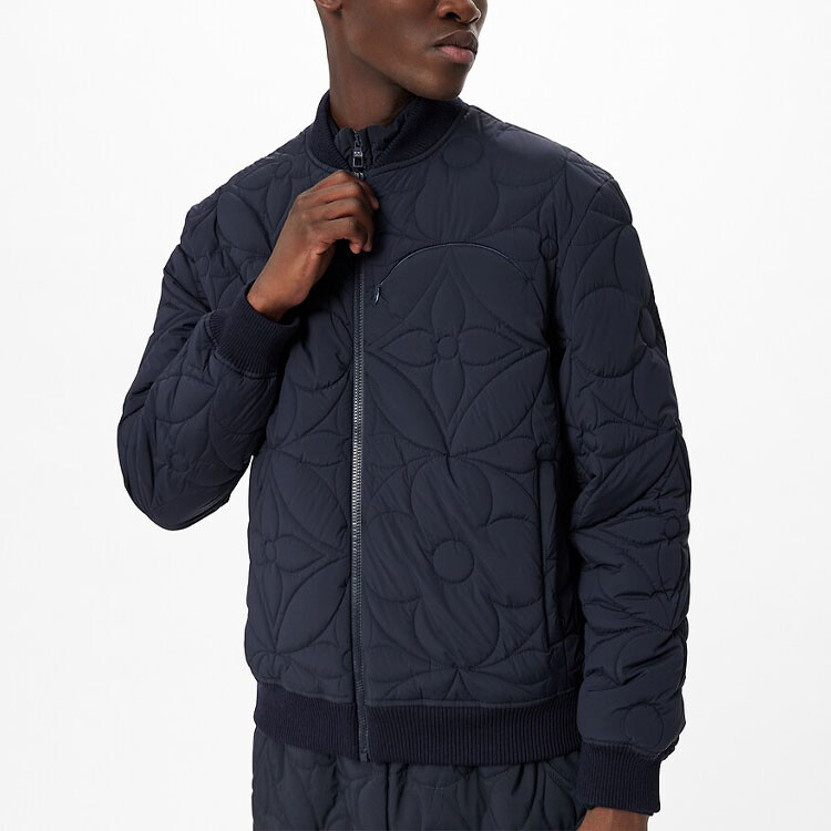 Новые квартальные продукты LV Jacket Men Blue Louis Vuitton, синий — фото 4