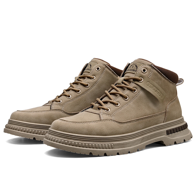 Doraemon Дораэмон Короткие мартинсы мужские хаки коричневый, цвет Khaki Brown — фото 3