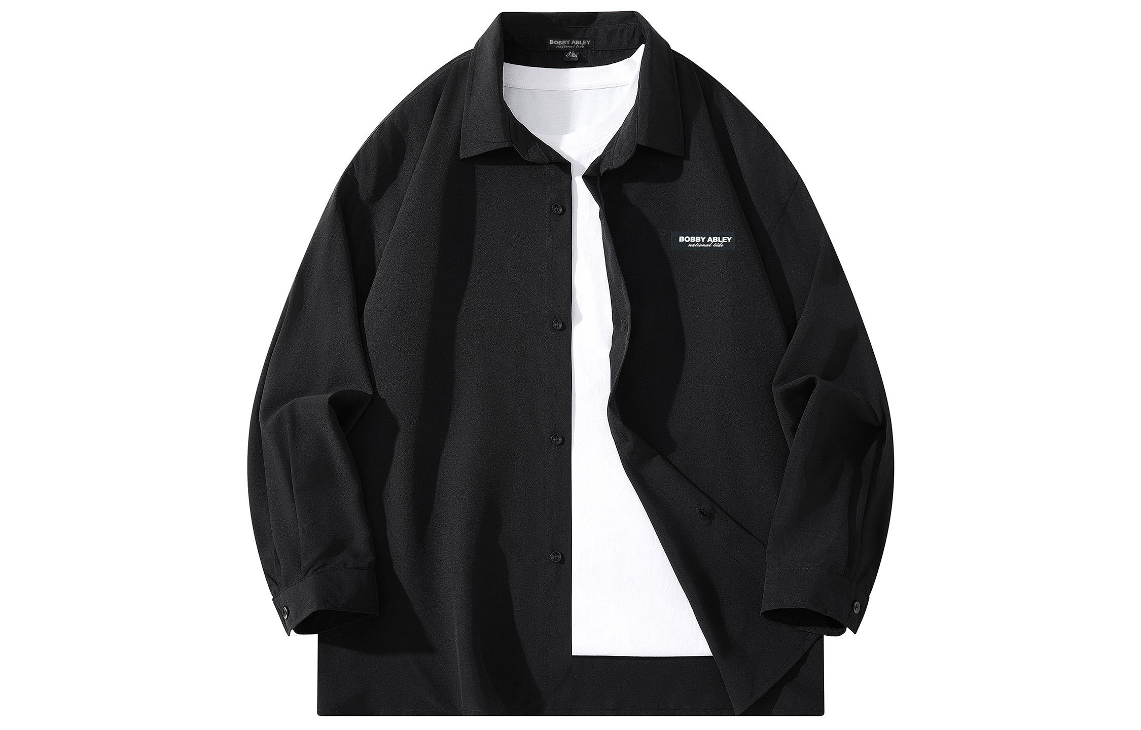 

Пальто-рубашка осень-зима унисекс BOBBY ABLEY, Dark Khaki (Short-Sleeved)