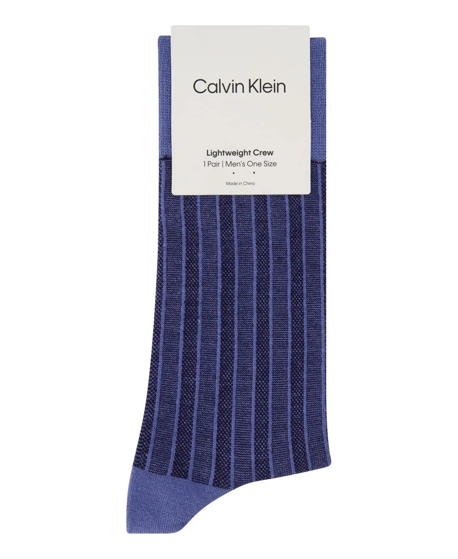 Мужские классические носки средней высоты Calvin Klein, Blue — фото 4