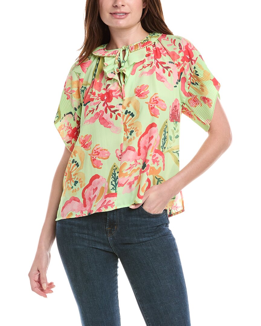 

Блузка Nicole Miller, зеленый