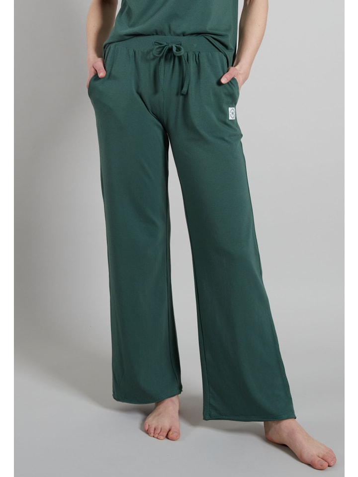 

Tom Tailor Длинные брюки темно-зеленого однотонного цвета