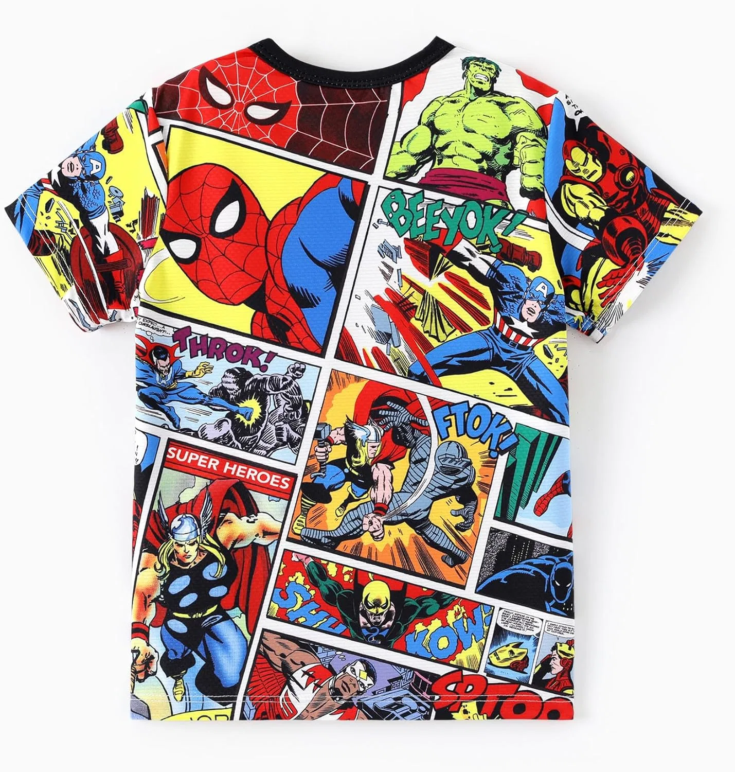 Футболка Marvel, Disney, быстросохнущая с УФ-защитой, Marvel, 2-9 лет — фото 2