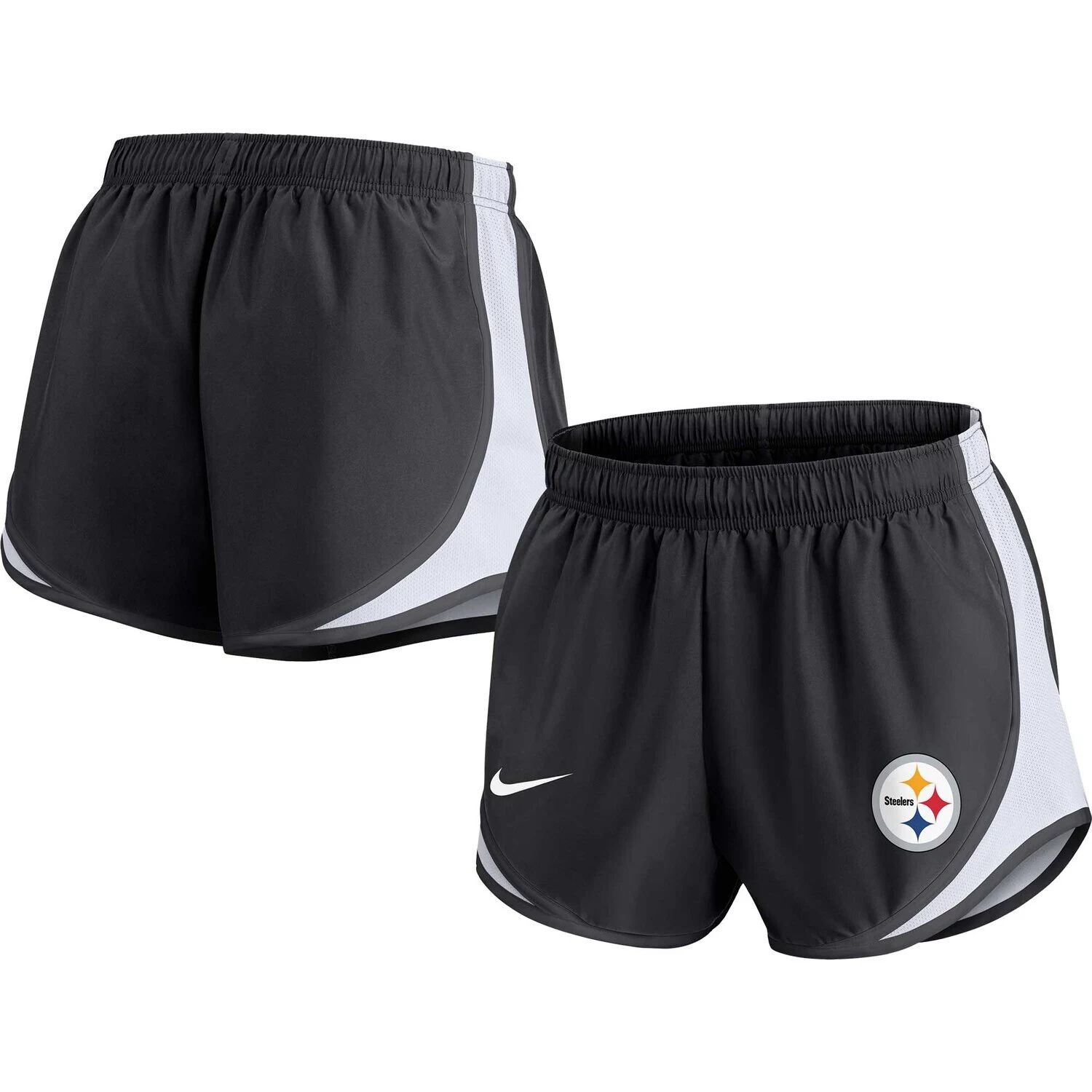 

Женские черные шорты Nike Pittsburgh Steelers Tempo Nike