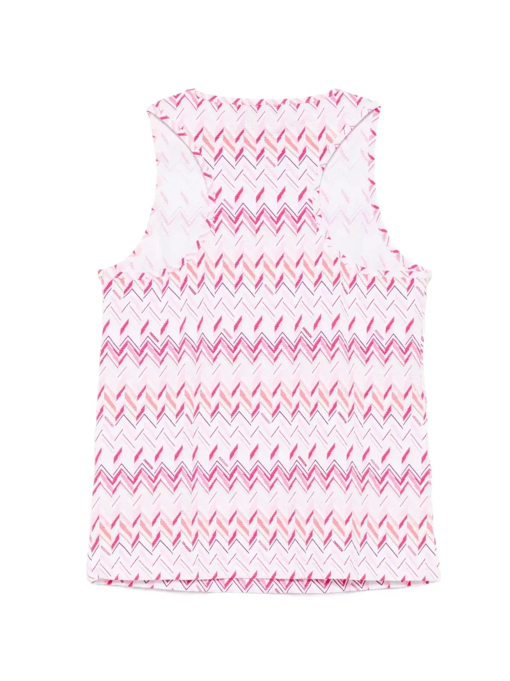 Топ с узором «шеврон» Missoni Kids, розовый — фото 2