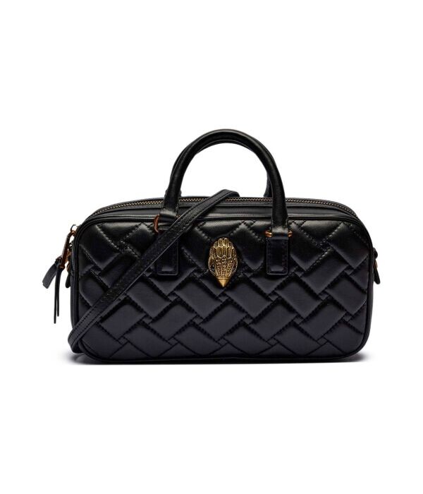 

Сумка тоут Kurt Geiger Kensington Duffle кожаная с тиснением, черный