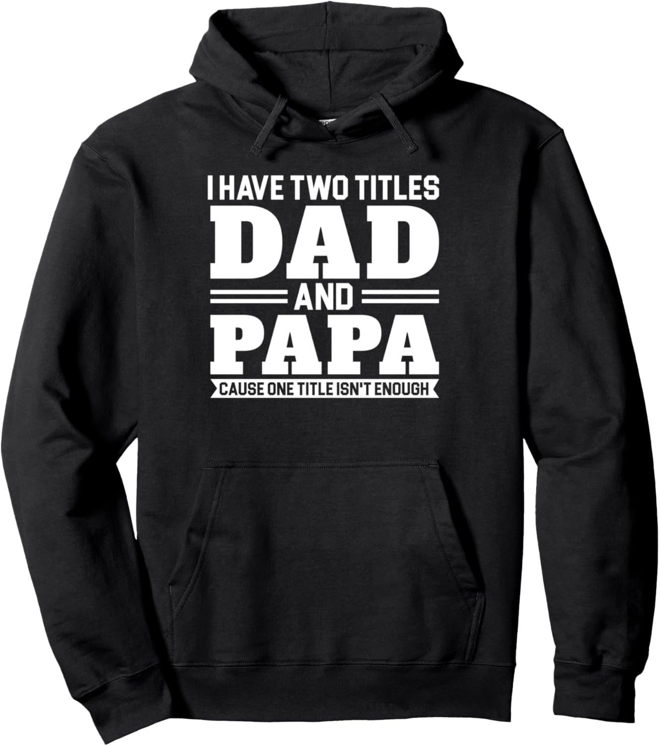 

Толстовка, У меня два титула: папа и дедушка (в толстовке с капюшоном) Grandpa Father Gifts, черный