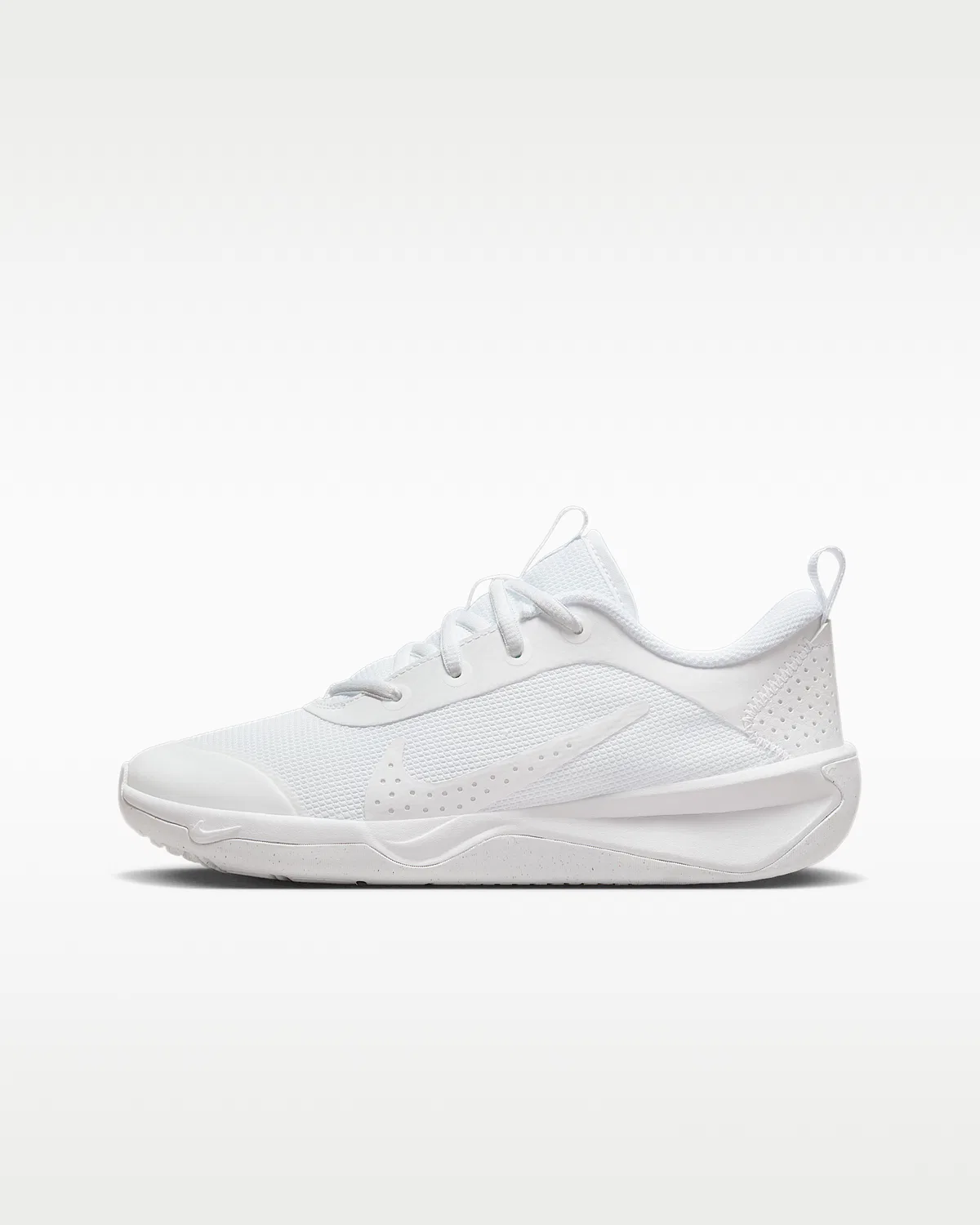 Детские кроссовки для зала Nike Omni Multi-Court, White/Pure Platinum/White