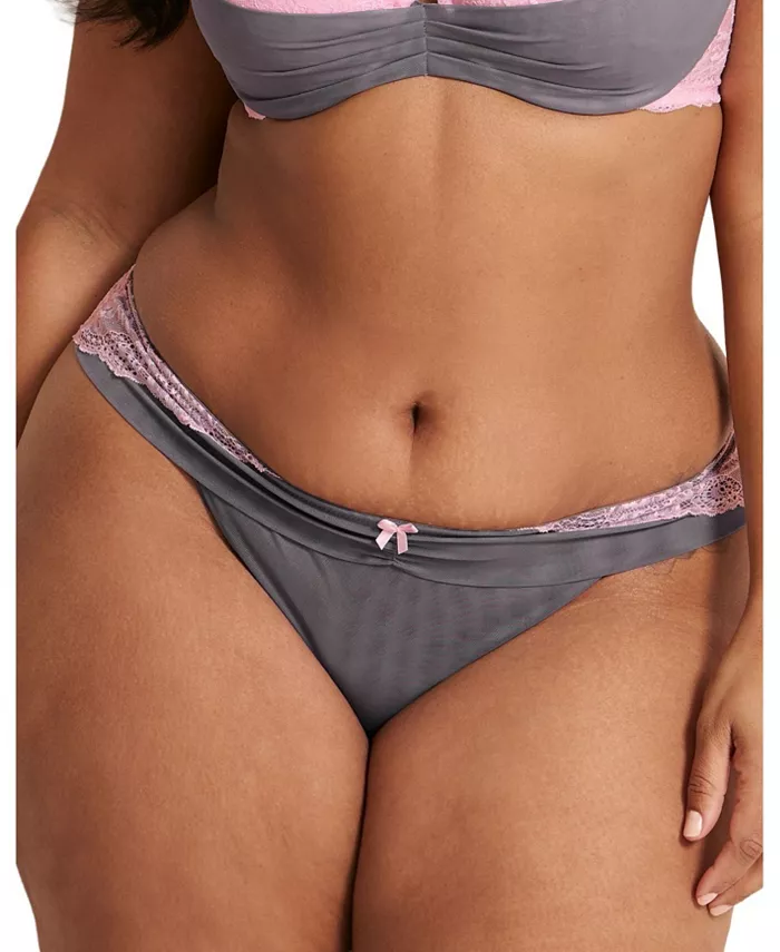 

Женские трусики-бикини Clairabella больших размеров Adore Me, розовый