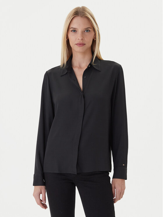 

Рубашка regular fit WW0WW46597 Tommy Hilfiger, черный