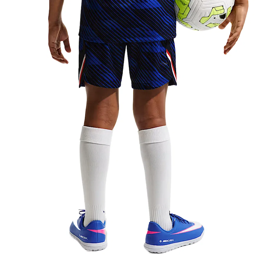 Детские футбольные шорты Dri Fit Moderate Soccer Bottom Summer Nike, Royal Blue/Dark Blue/Metal Copper — фото 3