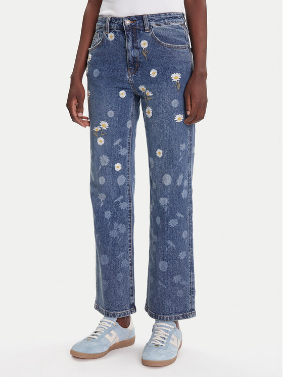 

Джинсы straight fit Daisys 25WWDD16 Desigual, синий