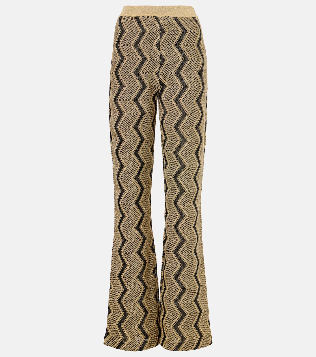 

Расклешенные брюки с зигзагом Missoni, Black And Gold