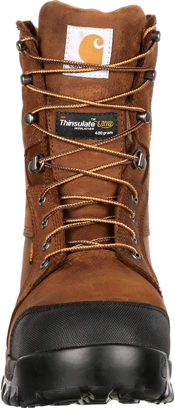 Мужские непромокаемые утепленные ботинки Carhartt Rugged Flex, темно-коричневый — фото 3