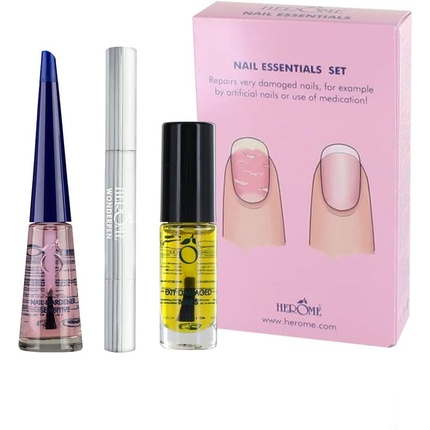 

Набор Nail Essentials Set Pink Treatment Kit для ухода за ногтями после акрилового наращивания Herome