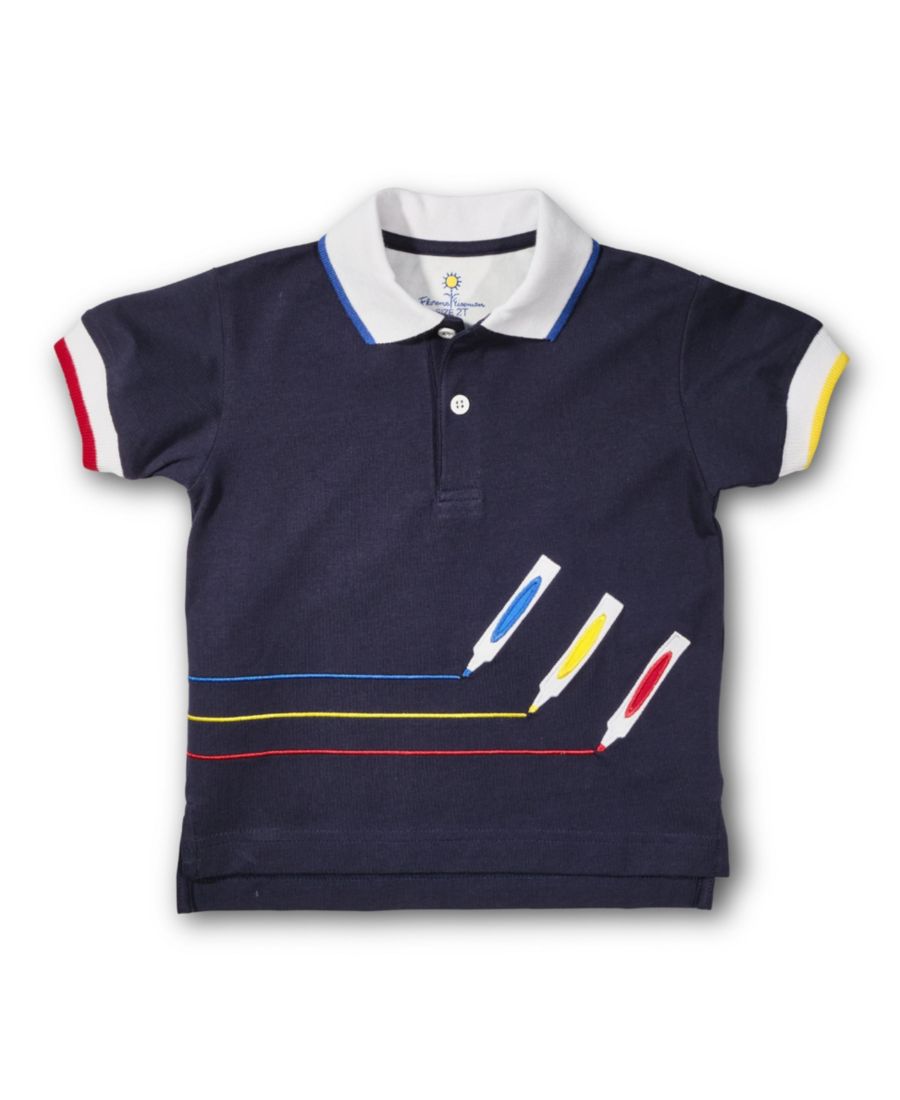 

Детская рубашка-поло для мальчиков с отметками Florence Eiseman, No Color