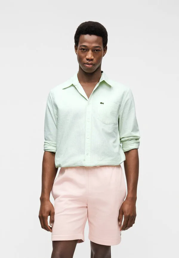 Рубашка Lacoste, классическая, полосатая, Birch/белый