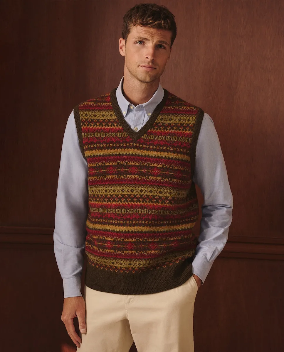 

Мужской вязаный жилет Lloyd's, зеленый