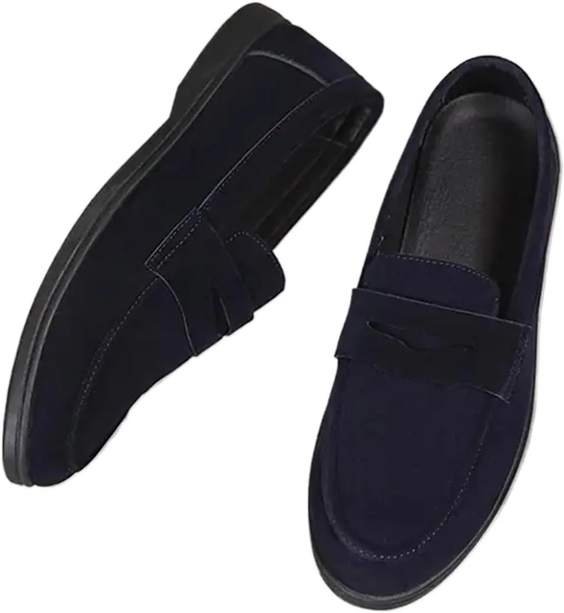 Мокасины замшевые Loafers Blue JSDWNDO