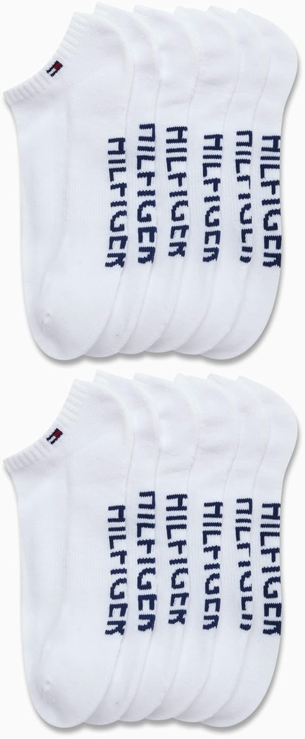 Мужские спортивные носки Tommy Hilfiger - носки Cushion, непромокаемые (12 шт.), All White — фото 3