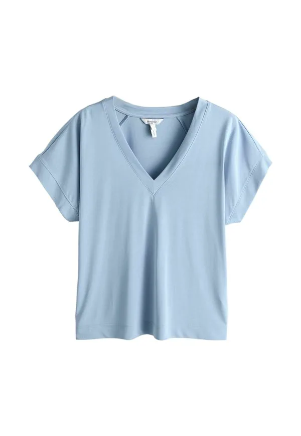 

Обычная футболка с v-образным вырезом, коротким рукавом, премиум-класса, классического кроя. Next, Blue, Синий, Обычная футболка с v-образным вырезом, коротким рукавом, премиум-класса, классического кроя. Next, Blue