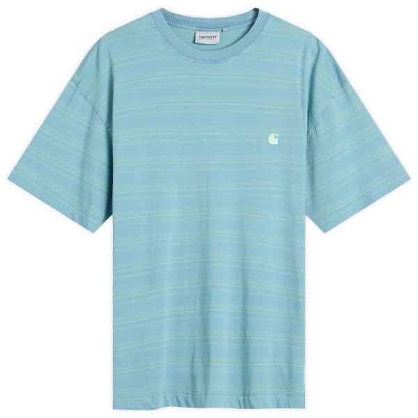 

Футболка в полоску Brodine Carhartt Wip, цвет saquaro