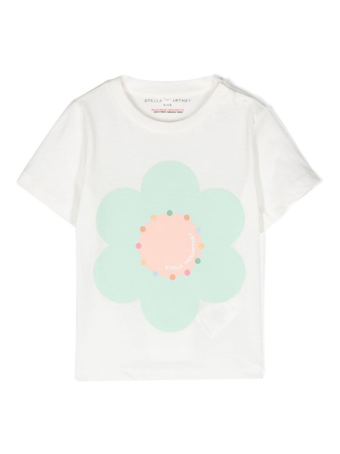 

Stella McCartney Kids футболка с цветочным принтом, белый