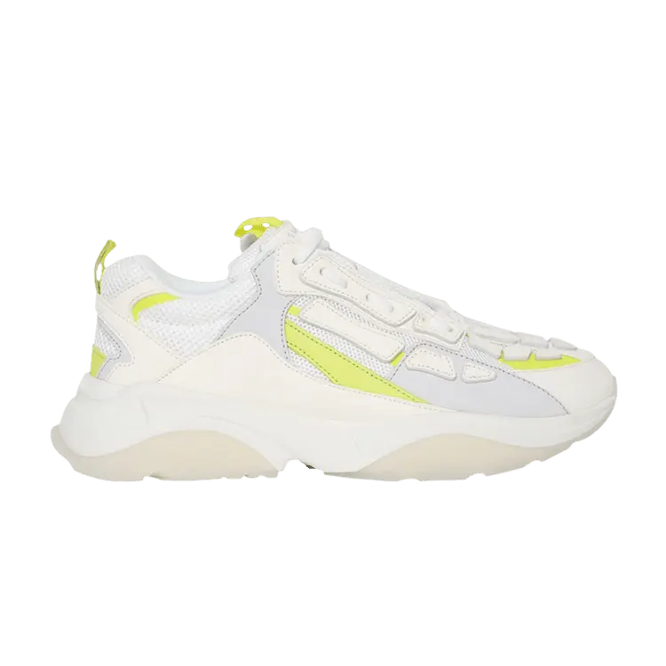 

Кроссовки Amiri Amiri Bone Runner 'White Neon Yellow', белый