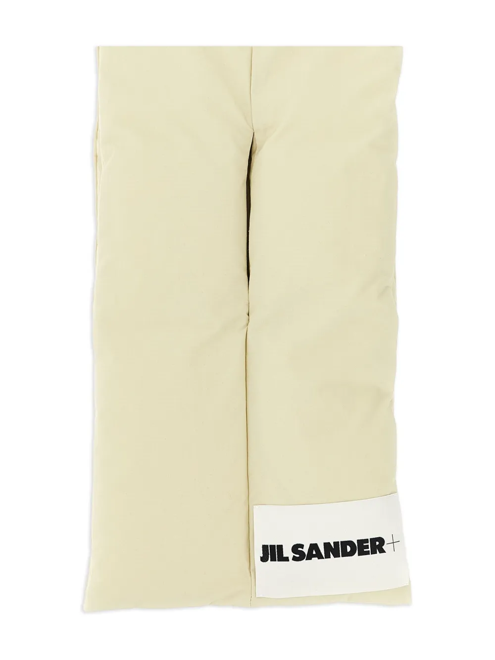 Дутый шарф с нашивкой-логотипом Jil Sander, нейтральный — фото 3